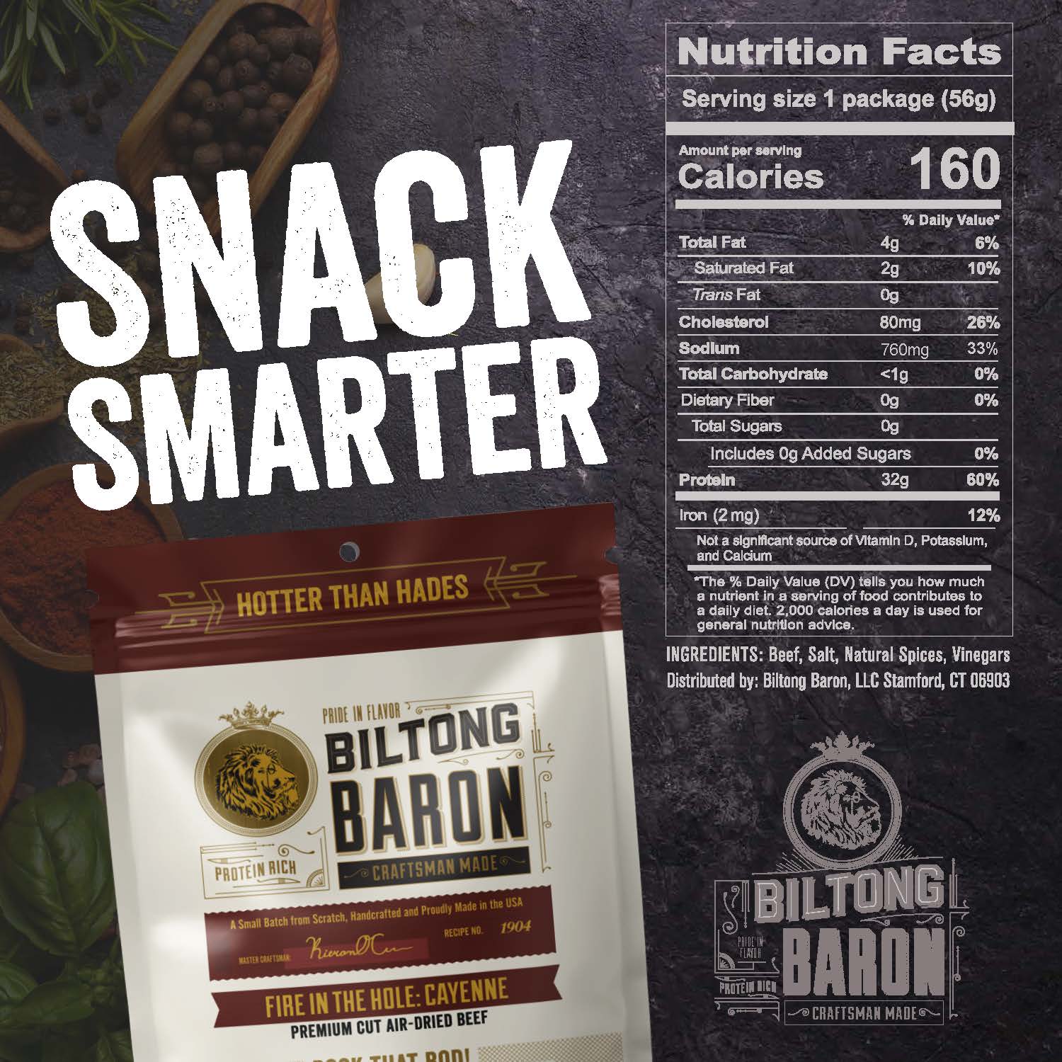 Fire in the Hole: Spicy Cayenne by Biltong Baron