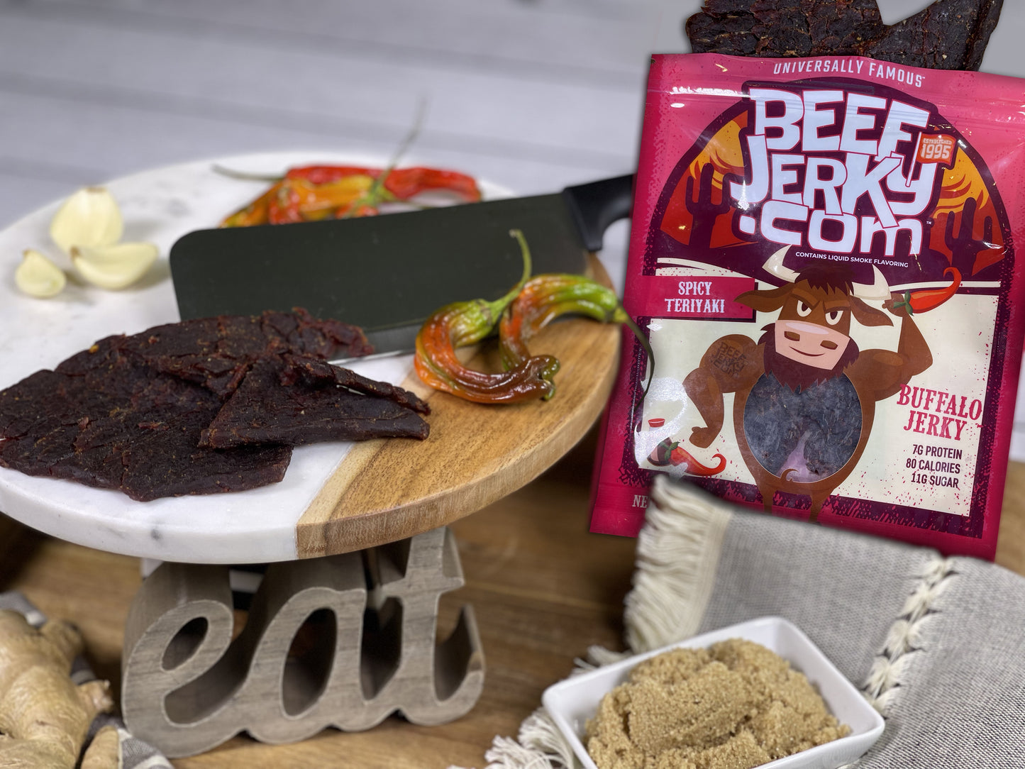 Spicy Teriyaki Buffalo Jerky (3oz bag)