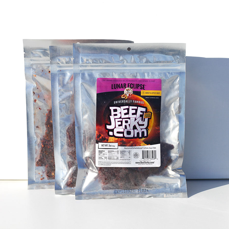 Lunar Eclipse, Sweet & Spicy, Gourmet Beef Jerky (3oz 3-Pack)