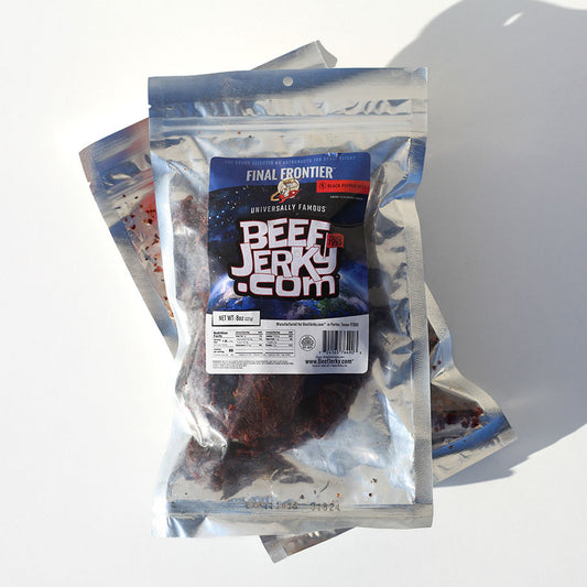 Final Frontier, Cracked Black Pepper, Gourmet Beef Jerky (8oz 2-Pack)