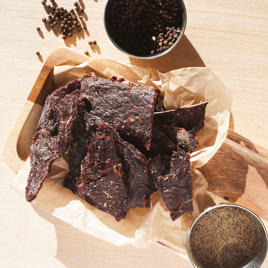 Final Frontier, Cracked Black Pepper, Gourmet Beef Jerky (8oz 2-Pack)