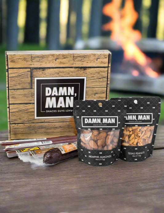 Nuts & Exotic Meats Box by Damn, Man Snacks