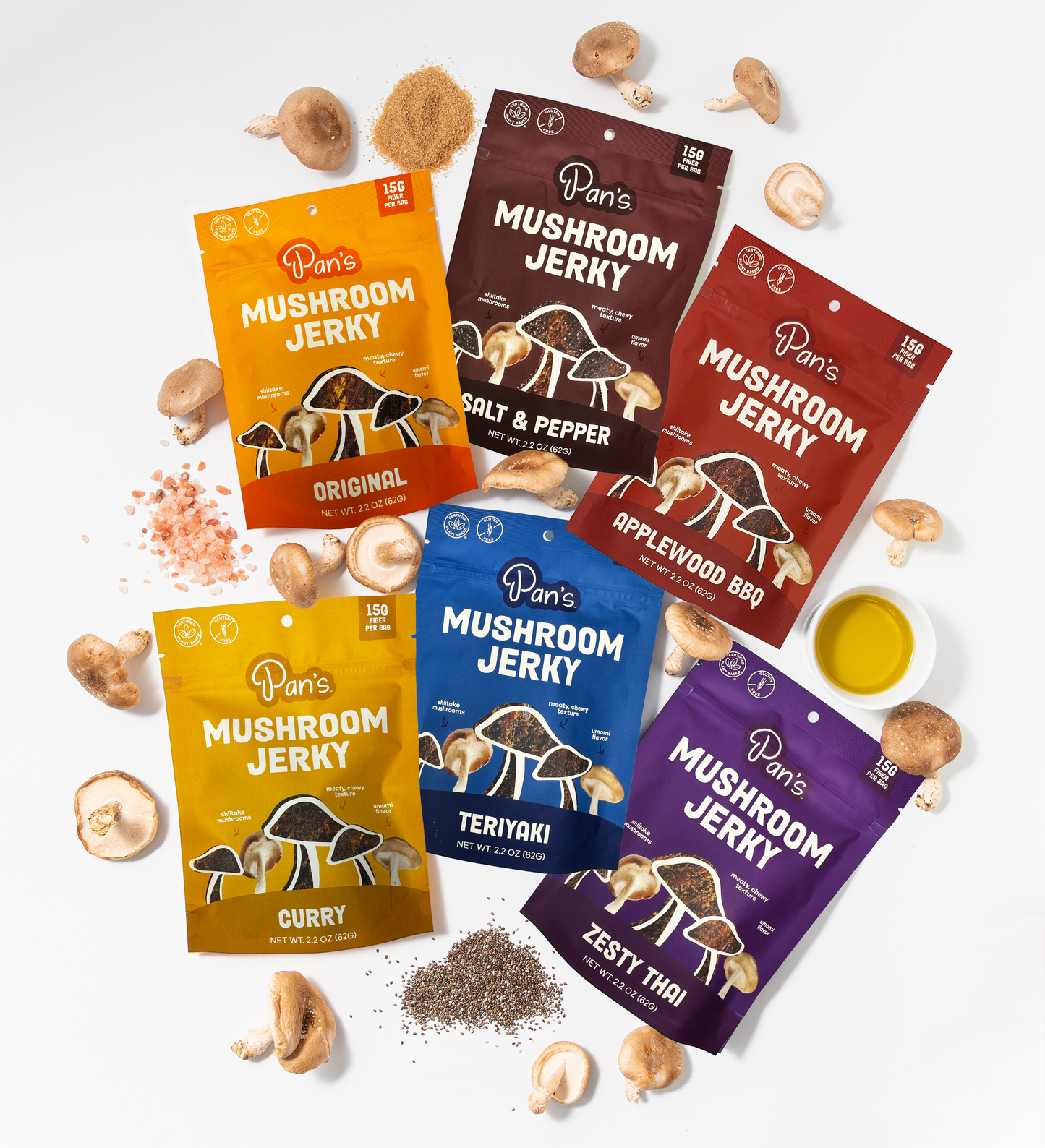 Pan's Mushroom Jerky - The Ultimate Flavor Pack by Pan's Mushroom Jerky