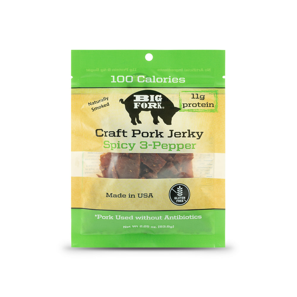 Craft Pork Jerky - 1 Case (8 X 2.25 oz. packs) by Big Fork Brands