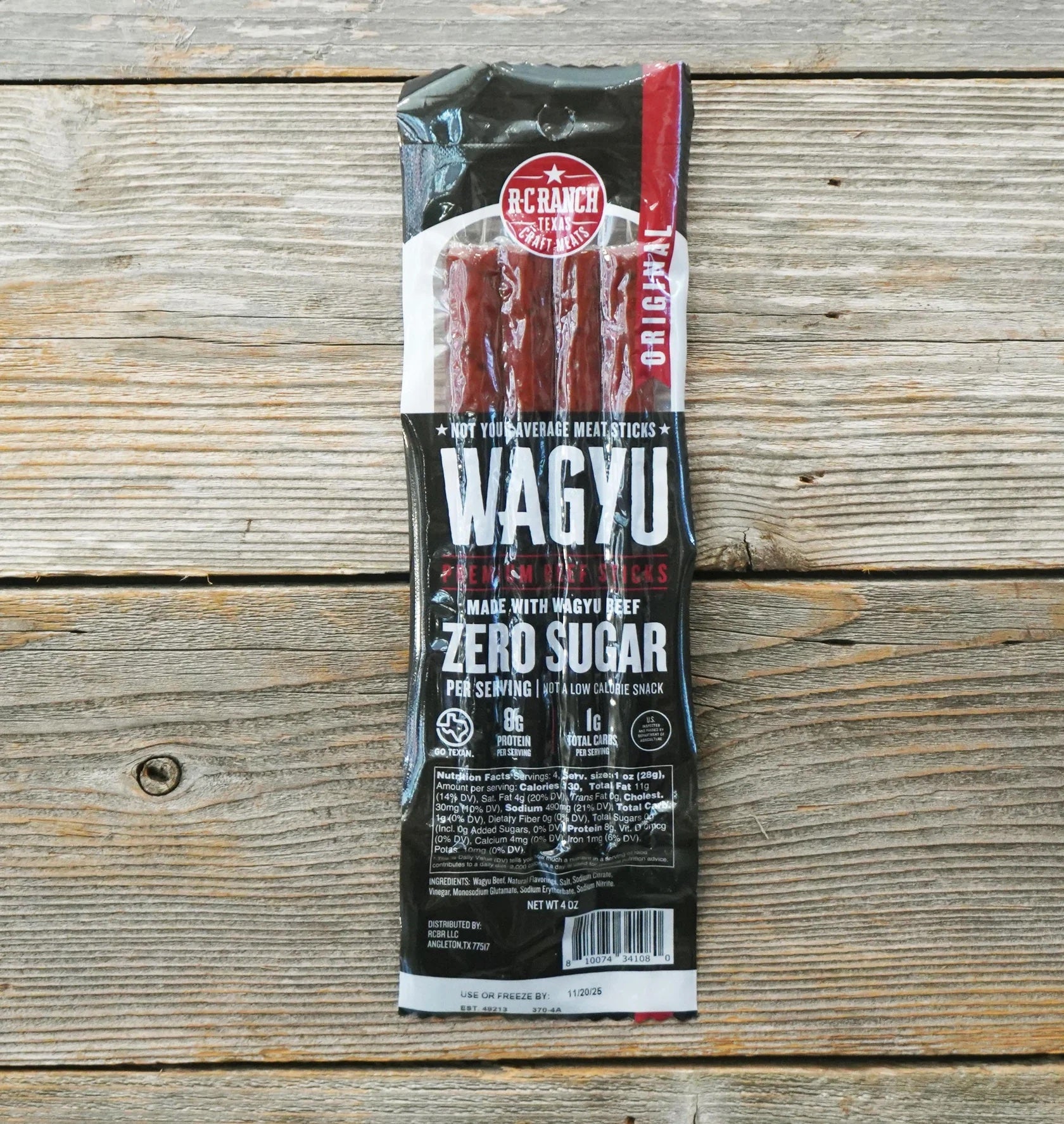 R-C Ranch Wagyu Beef Sticks - Original Zero Sugar