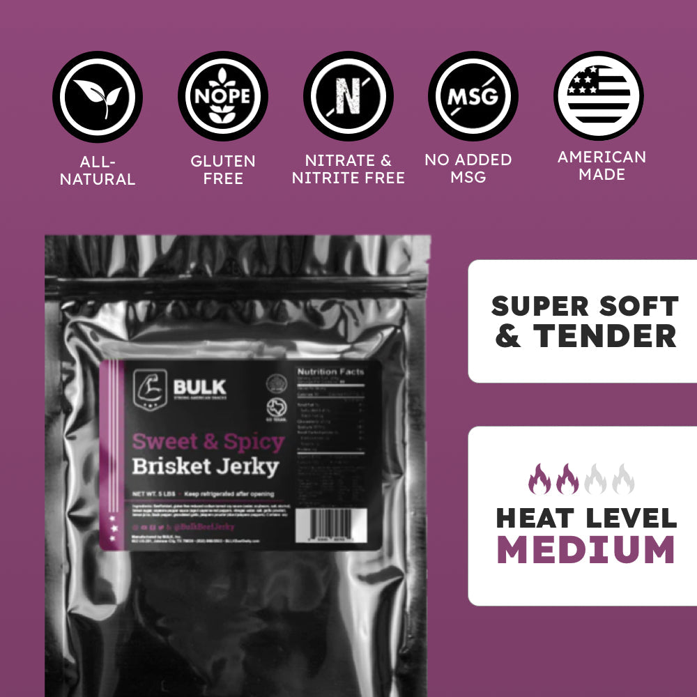 BULK Brisket Jerky - Sweet & Spicy by BULK JERKY