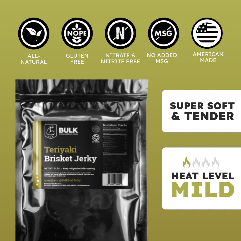 BULK Brisket Jerky - Teriyaki by BULK JERKY