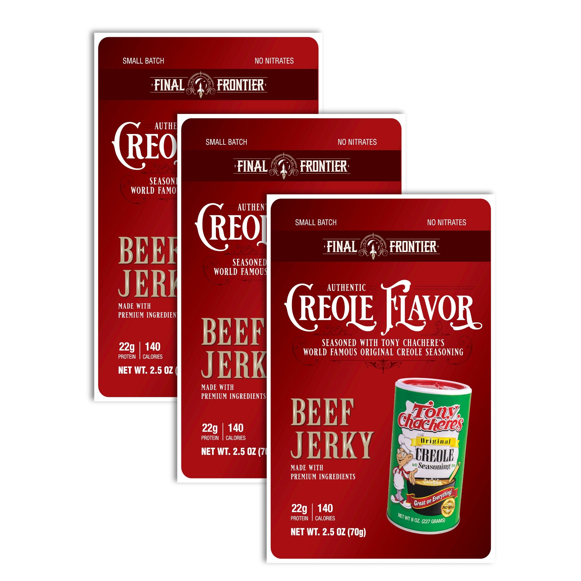Creole Flavor seasoned with Tony Chachere’s Creole Seasoning, Bold Louisiana Flavor (3-Pack x 2.5oz)