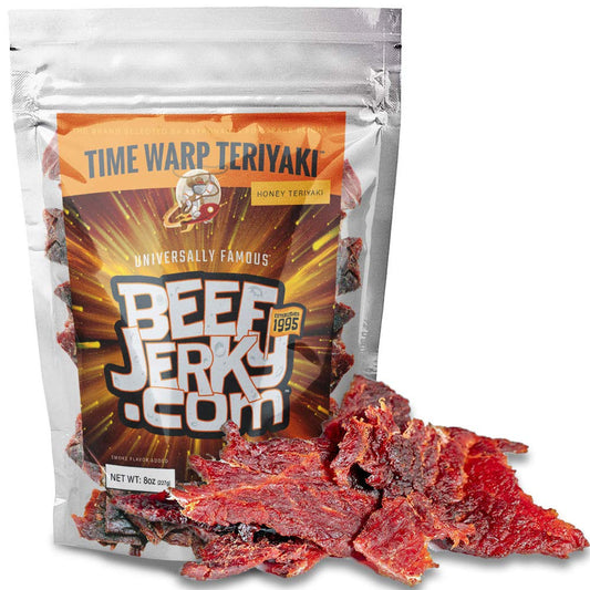 Time Warp Teriyaki, Sweet Teriyaki, Gourmet Beef Jerky [ 8oz Bag ]