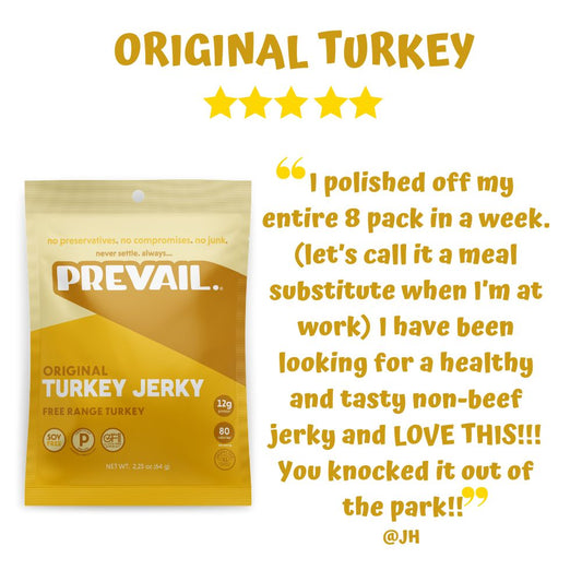 Original Turkey Jerky 3 pack by PREVAIL Jerky