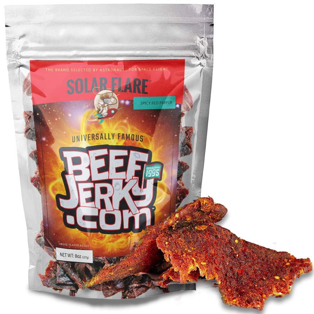 Solar Flare Beef Jerky, Extreme Heat Red Pepper, Gourmet Beef Jerky (8oz bag)