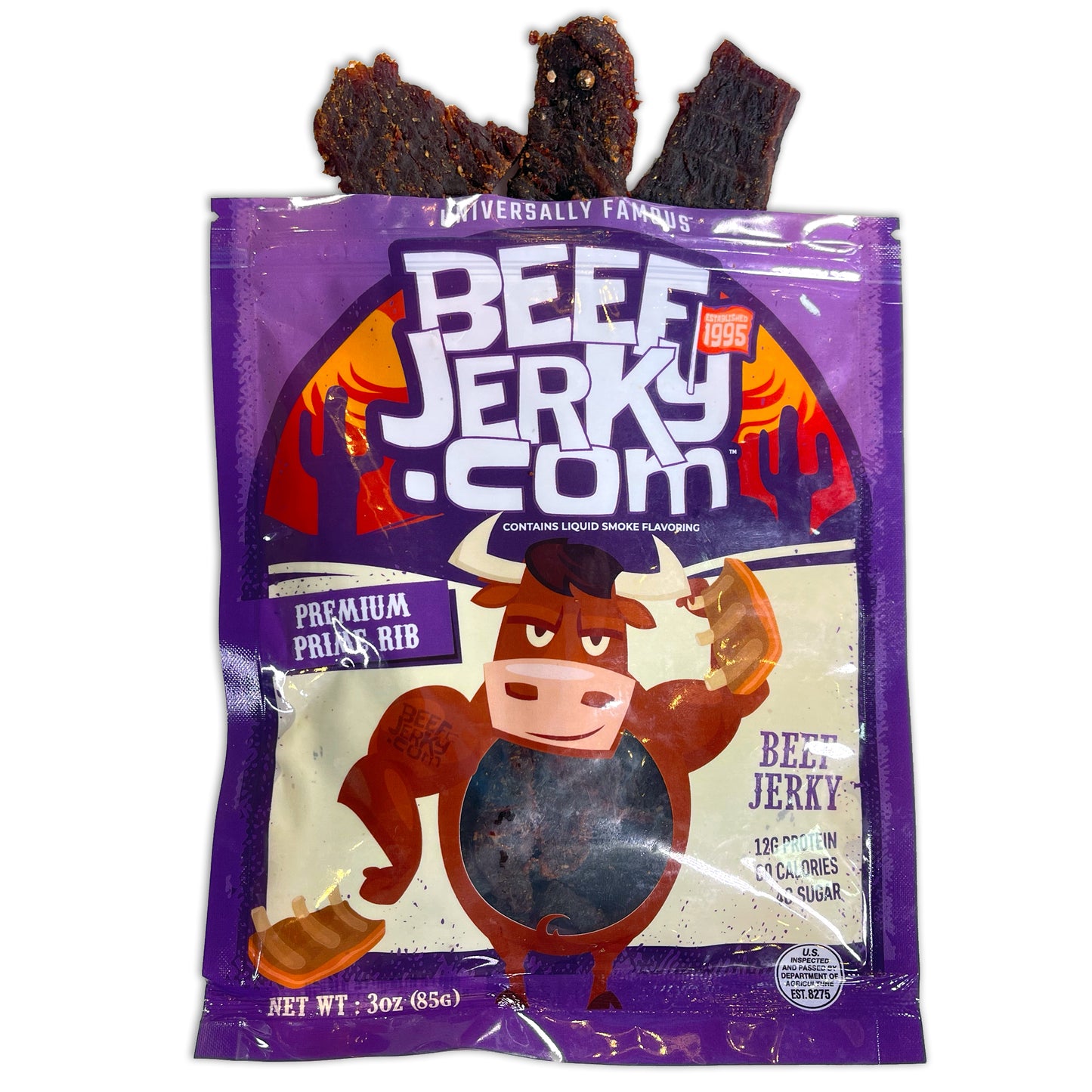 Premium Prime Rib Beef Jerky (3oz bag)