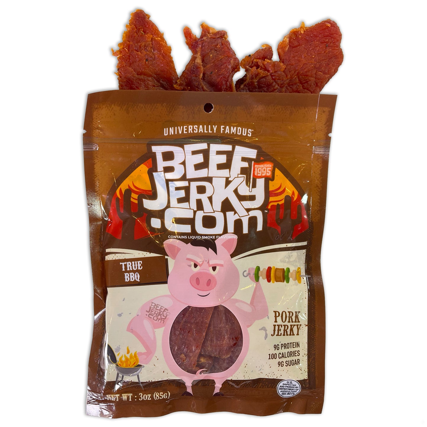 True BBQ Pork Jerky (3oz bag)