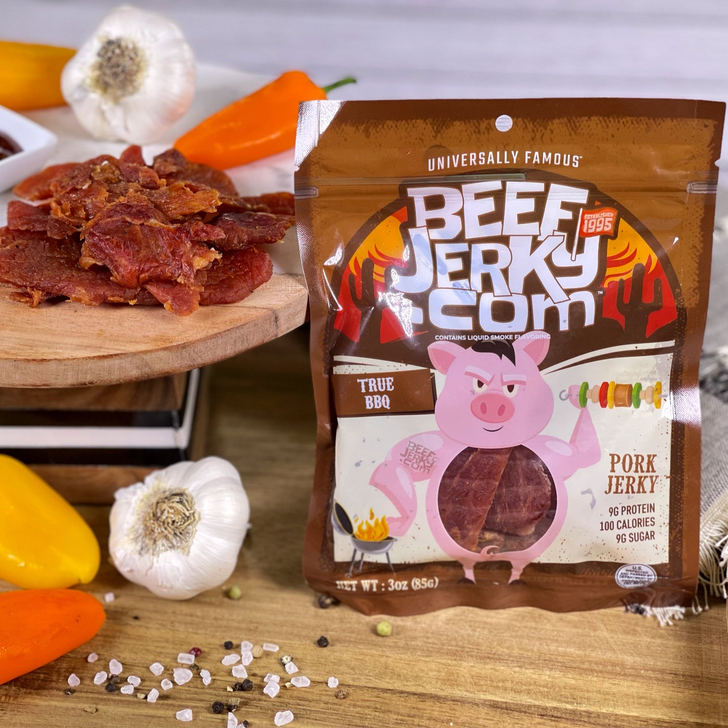 True BBQ Pork Jerky (3oz bag)